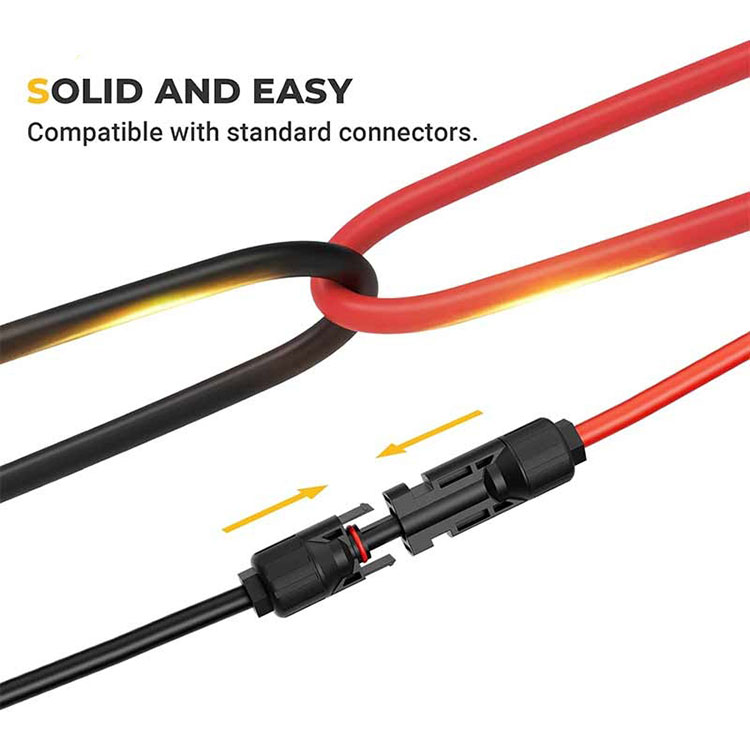 کیا 20 فٹ 10AWG شمسی توسیع کیبل سخت ہوجائے گی اور کم درجہ حرارت میں شگاف ڈالے گا؟