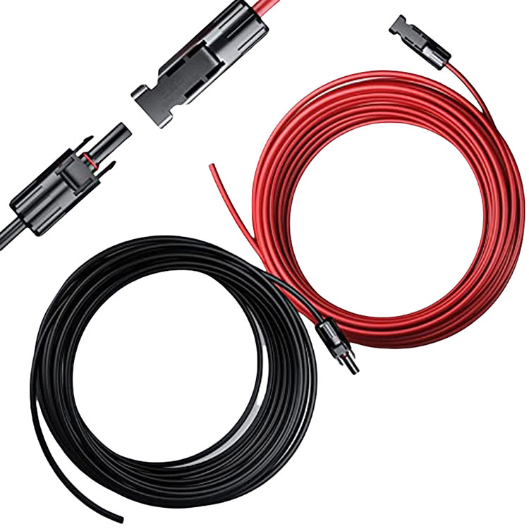 ٹن شدہ آکسیجن فری کاپر 12AWG سولر ایکسٹینشن کیبل